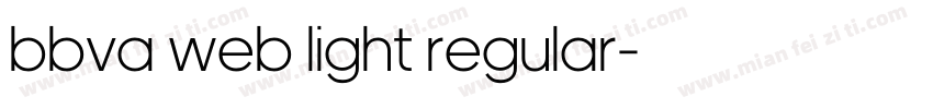 bbva web light regular字体转换